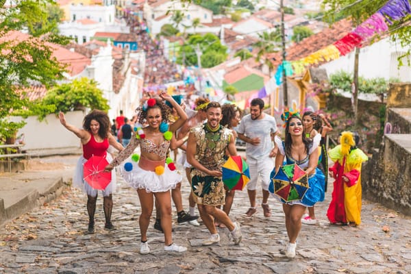 Participants in a Hispanic Heritage Month Parade
