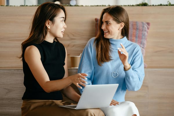 Two employees build their relationship